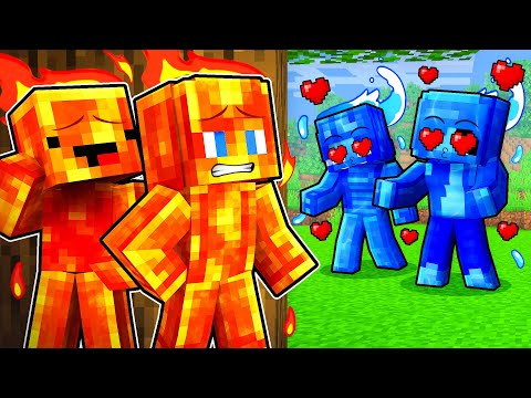 WATER JJ and Mikey Girls FELL in Love With LAVA Boys - Minecraft Maizen Animations