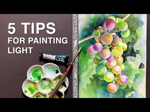5 Tips for Painting Light 🎨 Watercolor Glow Techniques