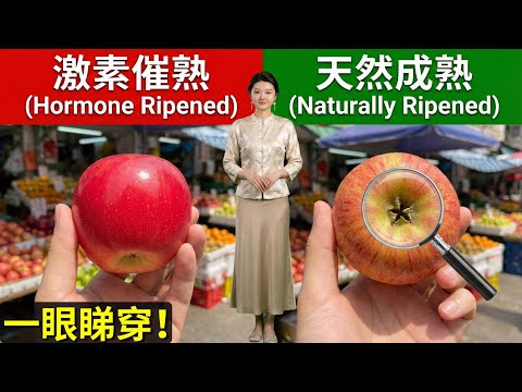 帶激素蘋果點分辨？老果農教路：只需睇「果底」！一眼揀出天然靚蘋果｜食物安全教學｜廣東話【養生廚房 - 阿4】