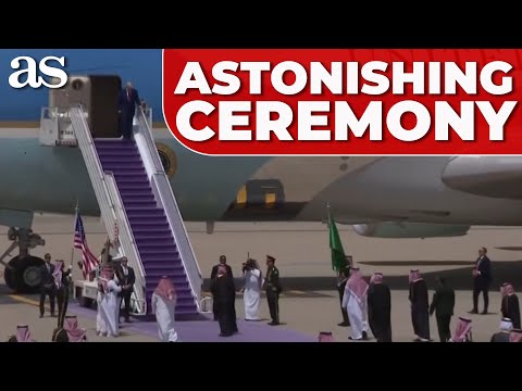 STUNNING WELCOME for Trump in Saudi Arabia CAUGHT ON CAMERA