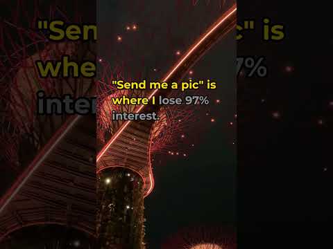 "Send me a pic" is where I lose 97% interest.
-
#daygame #relationship #dating #masculinity #fyp