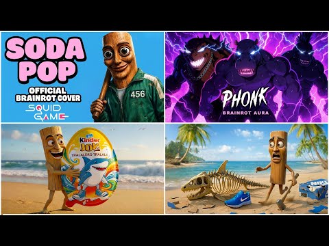 SODA POP x SQUID GAME VS Brainrot Phonk TRALALERO VS SODA POP x BABY BRAINROT VS What did Sahur do ?