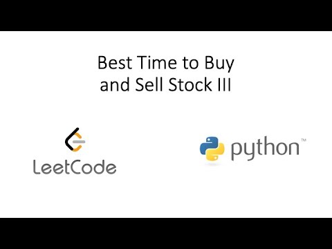 Leetcode - Best Time to Buy and Sell Stock III (Python)