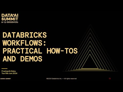 Databricks Workflows: Practical How-Tos and Demos