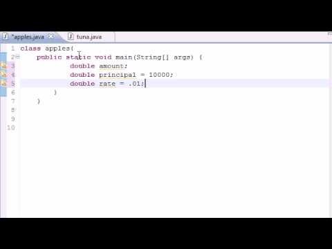 Java Programming Tutorial - 23 - Compound Interest Program