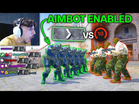 AIMBOT SILVERS vs. 5 FACEIT LEVEL 10s (5v5)