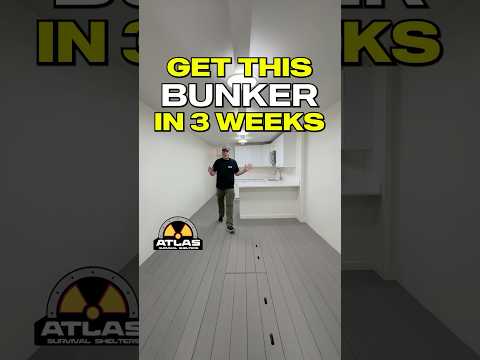 10x50 Platinum Series Modular Underground Bunker #atlasSurvivalShelters
