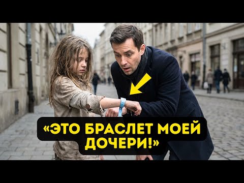 «Я УЗНАЮ ЭТОТ БРАСЛЕТ» — Миллионер замечает браслет своей «погибшей» дочери на руке бедной девочки!