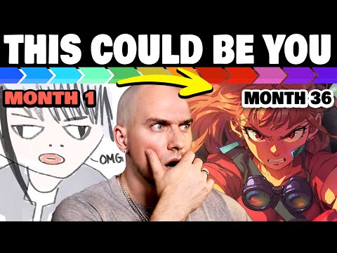 How Long It REALLY Takes to Get Good at Drawing (visualized)