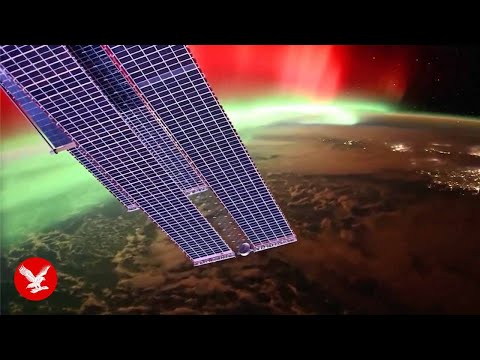 See the Northern Lights from space as they glimmer above Earth