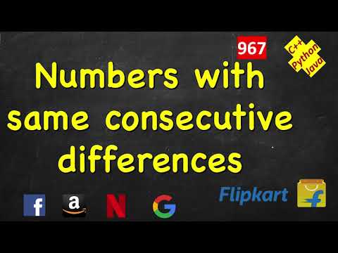 Numbers With Same Consecutive Differences | LeetCode 967 | C++, Java, Python