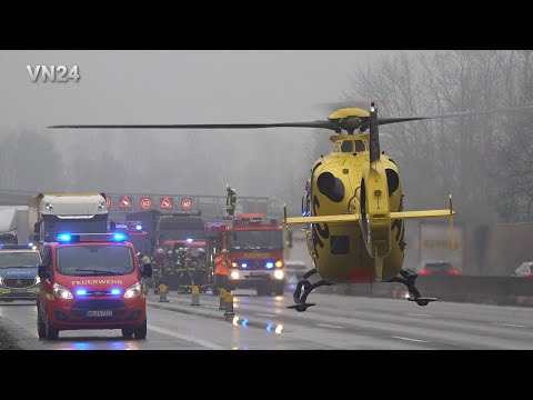 VN24 - Truck driver trapped in cab for long time after rear-end collision on A1 freeway