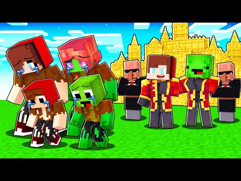 Mikey and JJ Became Kings and Kick Families Out in Minecraft (Maizen)