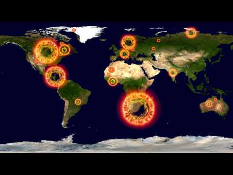 L’étrange carte des cratères d'impacts, là où le ciel nous est tombé sur la tête