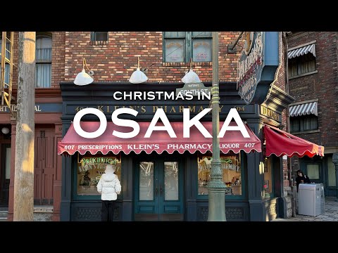 Christmas in Osaka 🎄 | cafe, market, illuminations & USJ [japan VLOG]
