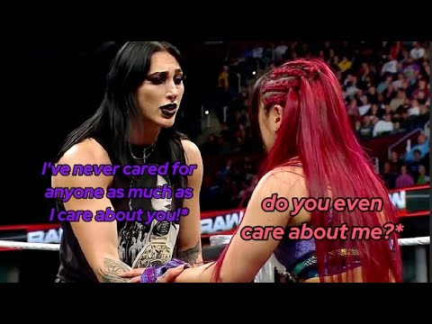 rhea ripley being unprofessionally obsessed (&op) with iyo sky 💀💚