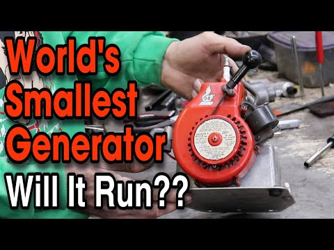 World's SMALLEST Generator EVER! Will It Run?
