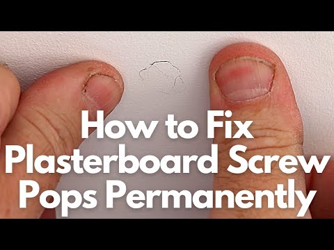 How to Fix Plasterboard / Drywall Screw Pops