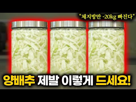 진작 이렇게 먹을걸! 양배추 '이렇게' 한달 먹었더니 살 안찌는 몸으로 싹 바뀌고 뱃살, 독소, 당뇨, 암세포까지 눈 녹듯 사라졌어요 (푸드닥터 다이어트 요리)