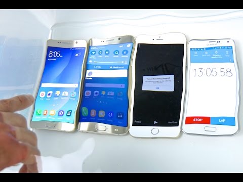 Samsung Galaxy Note 5 VS S6 Edge Plus VS iPhone 6 Plus Water Test! Waterproof?