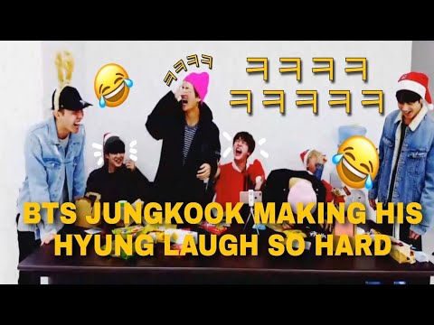 BTS Jungkook making his hyungs laugh!
