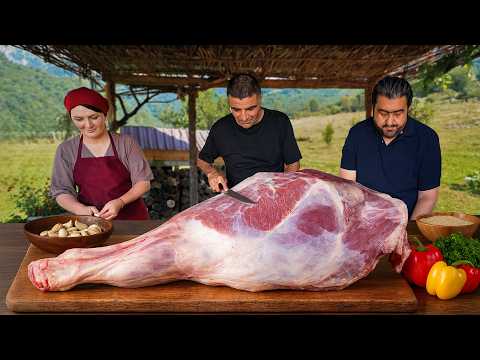 Grilling Ox Thigh & Lamb Legs in Faraway Village: Traditional Rural Dishes with Fahad Albishri 🍖