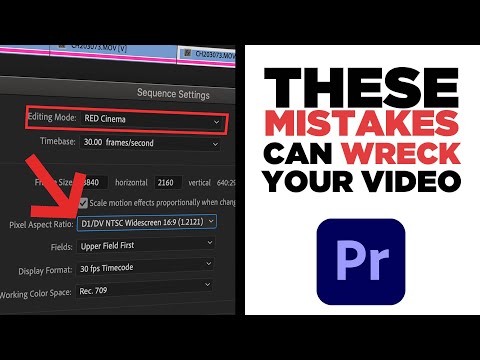 Setup Your Sequence Settings Properly in Premiere Pro 2021
