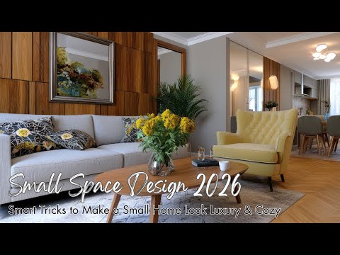 Small Space Design 2026 | Smart Tricks to Make a Small Home Look Luxury & Cozy