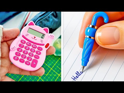 💖 DIY MINI SCHOOL SUPPLIES 🎨 Adorable Back to School Crafts! 🖍️