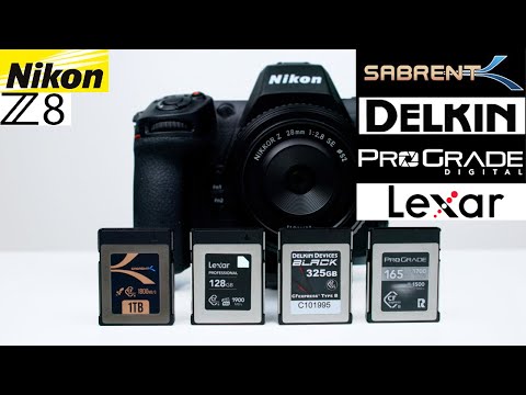 Nikon Z8 BEST CF Express Card type B Review  Delkin Prograde Sabrent Rocket CFX  Lexar Professional