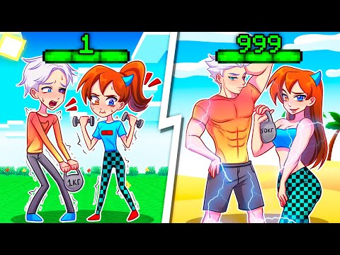 😨 Майнкрафт но СИЛА УВЕЛИЧИВАЕТСЯ с Каждым Уровнем!