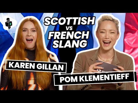 "You DISGUST Me!" Guardians Of The Galaxy 3 | Karen Gillan Pom Klementieff French Vs Scottish Slang!