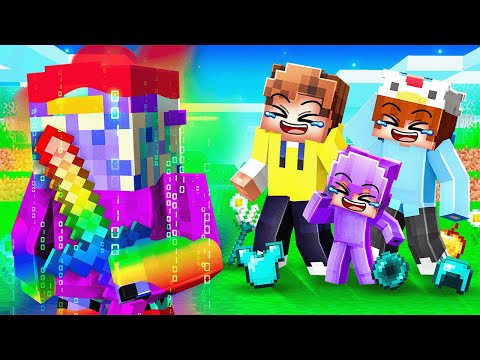 I Pretended to be a NOOB in Minecraft, Then Became OP RAINBOW DASH!