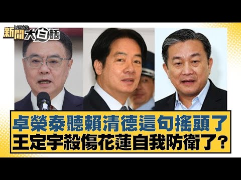 卓榮泰聽賴清德這句搖頭了 王定宇殺傷花蓮自我防衛了？【#新聞大白話】20251001 7｜#陳揮文 #邱毅 #葉元之 @tvbstalk
