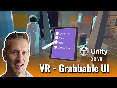 Unity VR XR Interaction Toolkit Grabbable UI Canvas Tablet