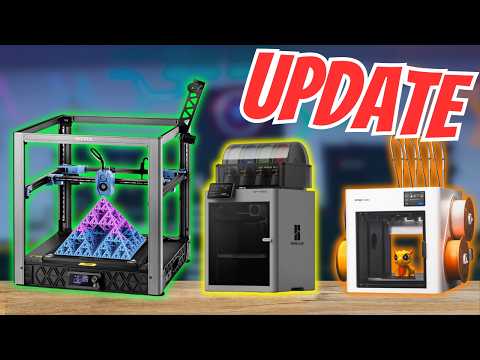 3D Printer Update: Sovol Sv08 MAX, Bambu Lab P2S, SnapMaker U1, Creality K2 & More!