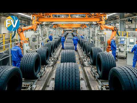 🛞 Cómo se fabrican los neumáticos Michelin para camiones: ¡del caucho al gigante! 🚛✨