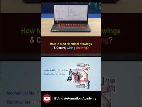How to read electrical drawings & Control wiring Drawing  #electrical #plc #control #drawing