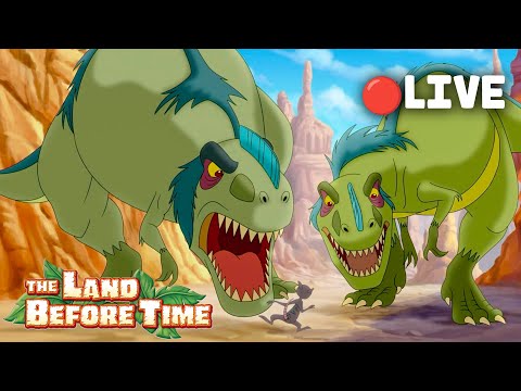 LIVE 🔴 DANGER! Sharptooth Attack! 🦖 Thrilling Dino Adventures 🦕 Full EpisodesThe Land Before Time