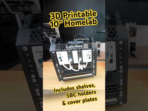 3D Print Your Own 10” Homelab #3dprinting #minilab #10inch #labrax