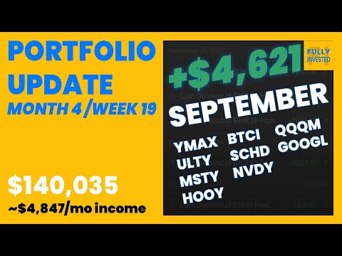 $4,621 Dividends in September | My 100% Paycheck Investing Strategy & Goals Review
