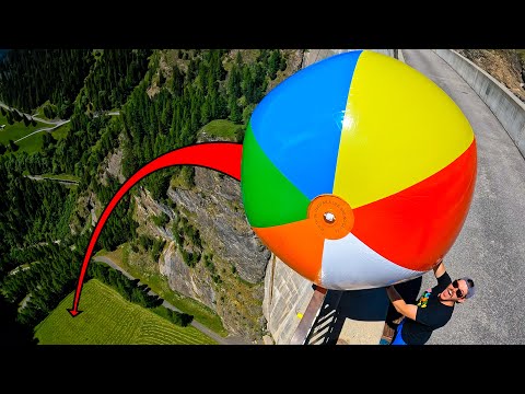Can We Catch The Worlds LARGEST Beach Ball?