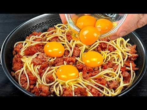 Traditional family recipe. Roasting spaghetti and minced meat I have never cooked so deliciously!