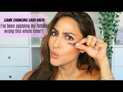 APPLYING FALSIES UNDER YOUR LASH LINE || GAME CHANGING HACK?!
