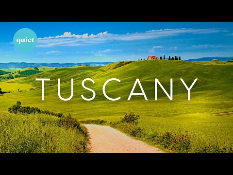 Scenic Relaxation | ITALY: Flying Over TUSCANY | 4K Long Scenic Relaxation Film with Calming Music