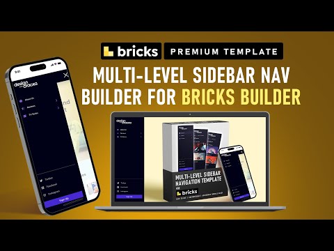 Sidebar Slide Navigation Builder for Bricks - COMPONENT