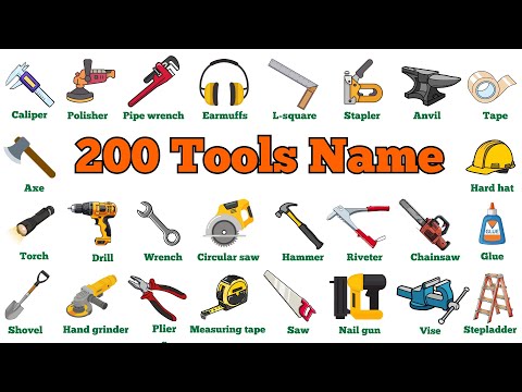 Tools Vocabulary | Tools in English | 200 Tools Names with Pictures | English Vocabulary