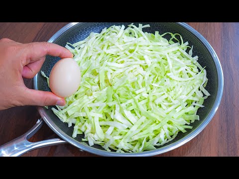 Cabbage, Carrots with eggs is better than meat! Simple, Easy and so Delicious! Cabbage recipes