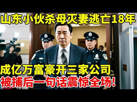 山东小伙杀母灭妻逃亡18年,成亿万富豪开三家公司,被捕后一句话震惊全场!【奇闻故事】#葛传鲁