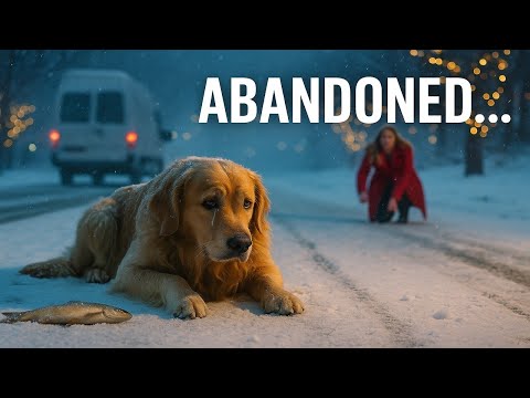 Abandoned Golden Retriever Hit by Car in Snow | Emotional Christmas Rescue